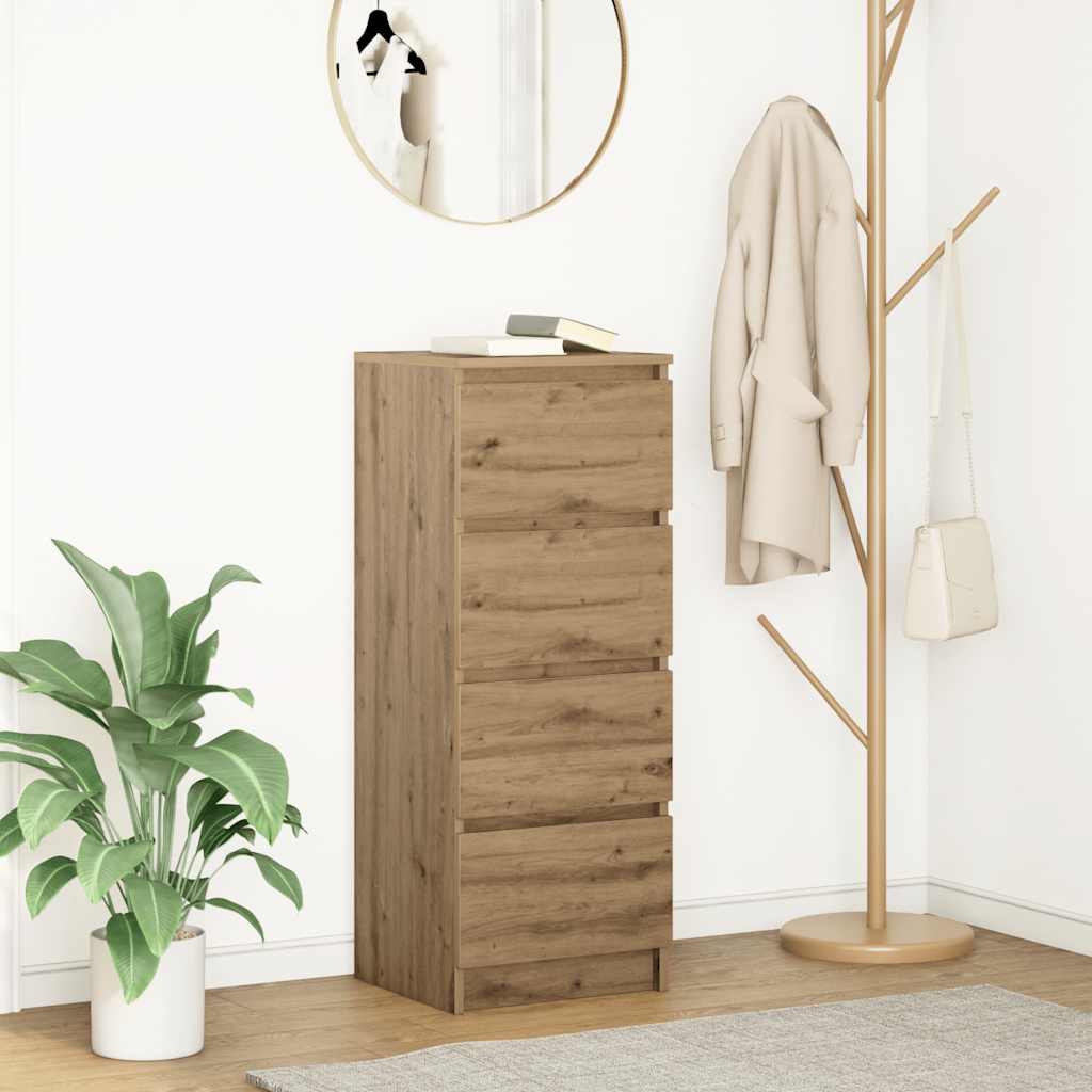 Aparador 37,5x35x99 cm derivados de madeira carvalho artisiano