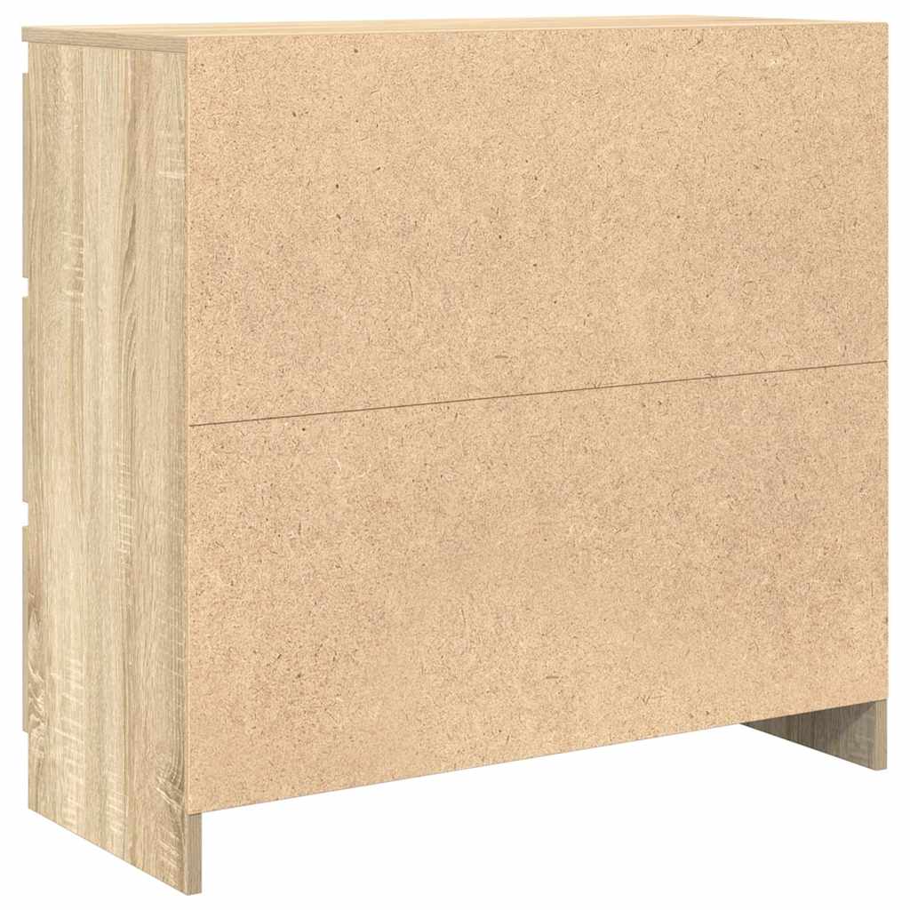 Aparador 80x35x76 cm deriv. de madeira carvalho sonoma