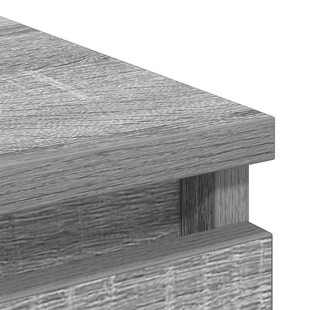 Aparador 80x35x76 cm derivados de madeira cinzento sonoma