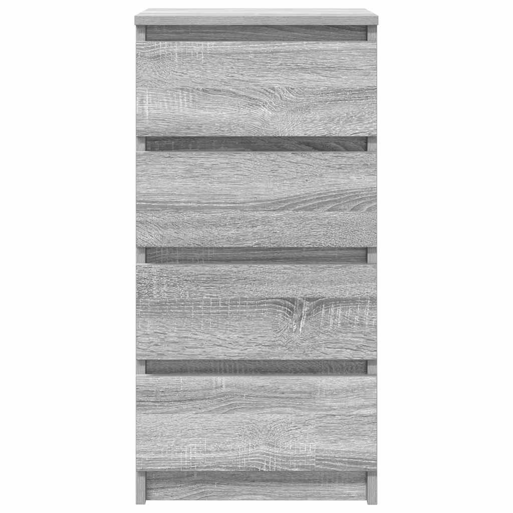 Aparador 37,5x35x76 cm derivados de madeira cinzento sonoma