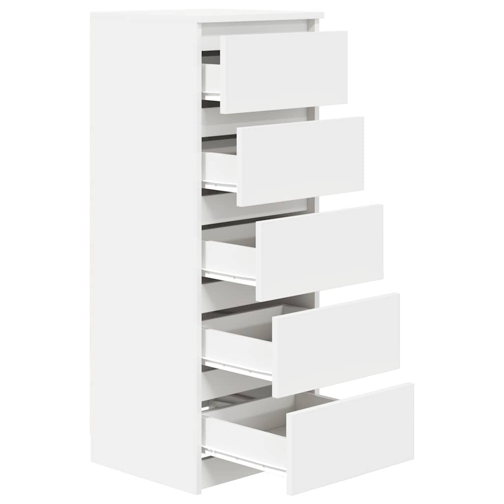 Aparador com gavetas 37,5x35x99 cm derivados de madeira branco