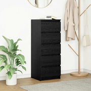 Aparador com gavetas derivados de madeira carvalho preto