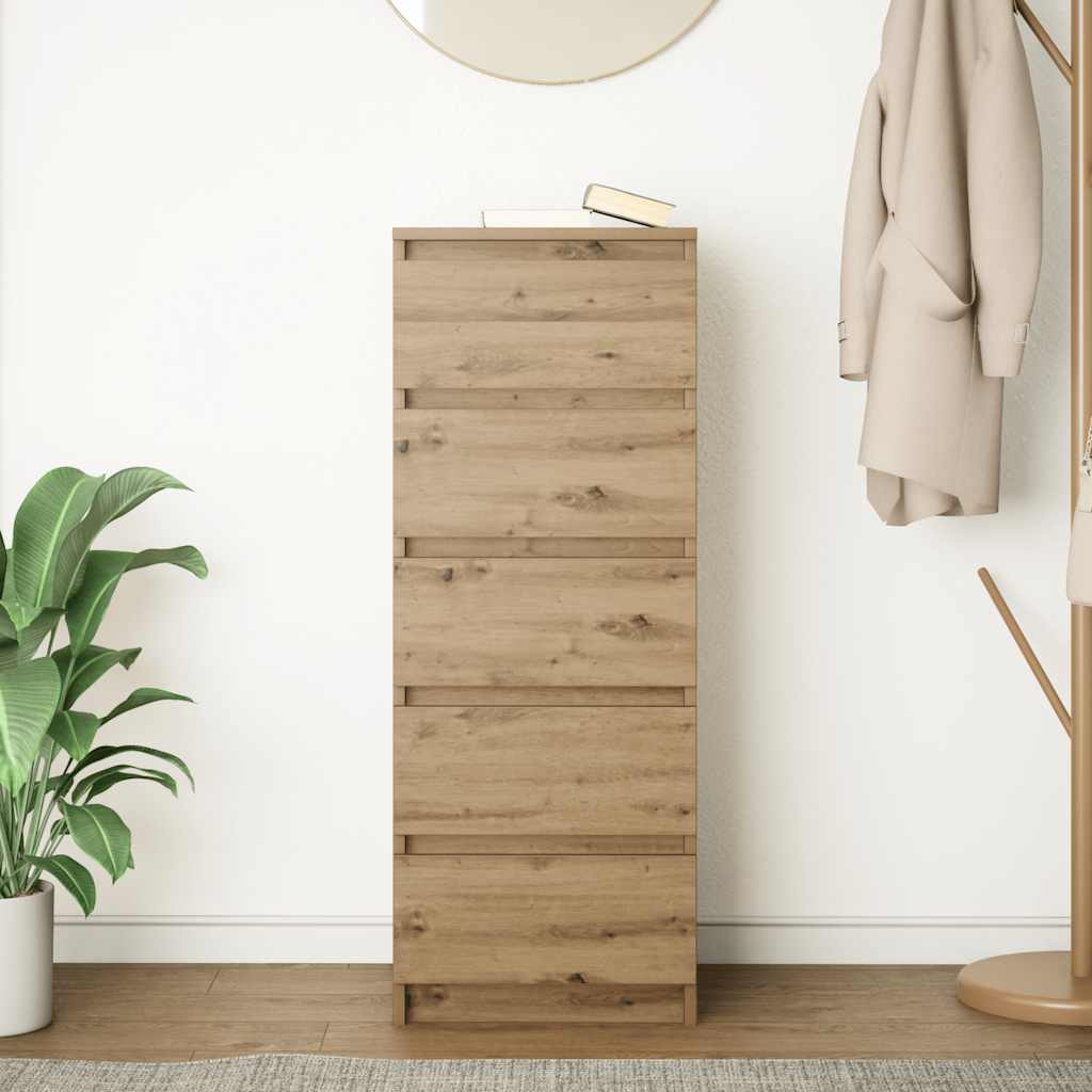 Aparador com gavetas derivados de madeira carvalho artisiano