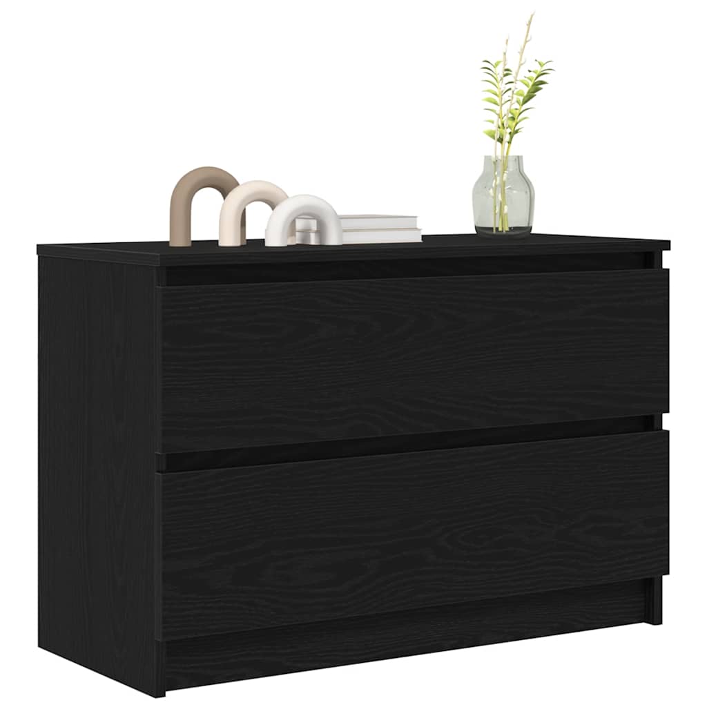 Móvel de TV 80x35x54 cm derivados de madeira preto