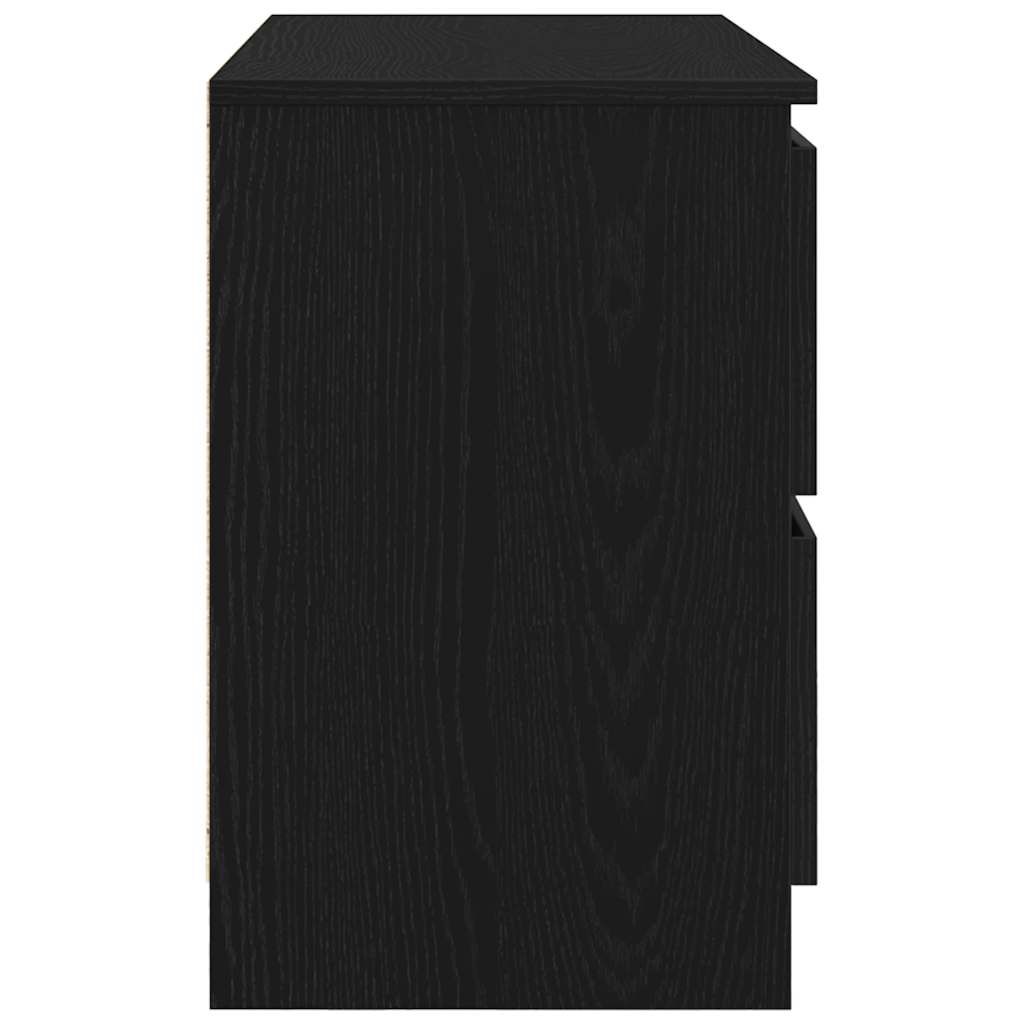 Móvel de TV 80x35x54 cm derivados de madeira preto