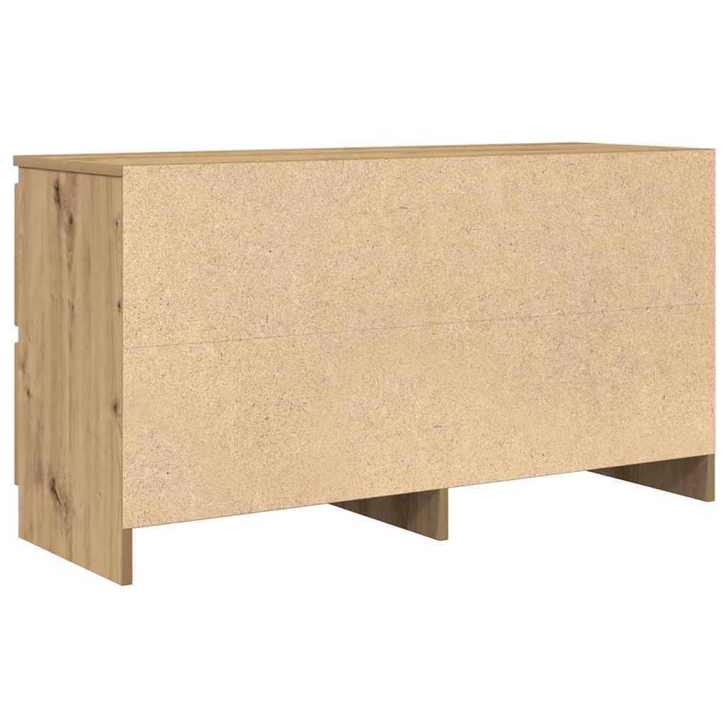 Móvel de TV 100x35x54cm derivados de madeira carvalho artisiano