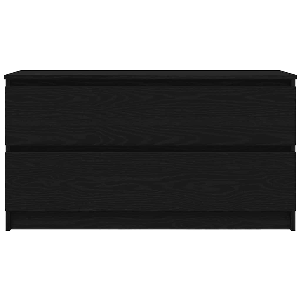 Móvel de TV 100x35x54 cm madeira processada preto