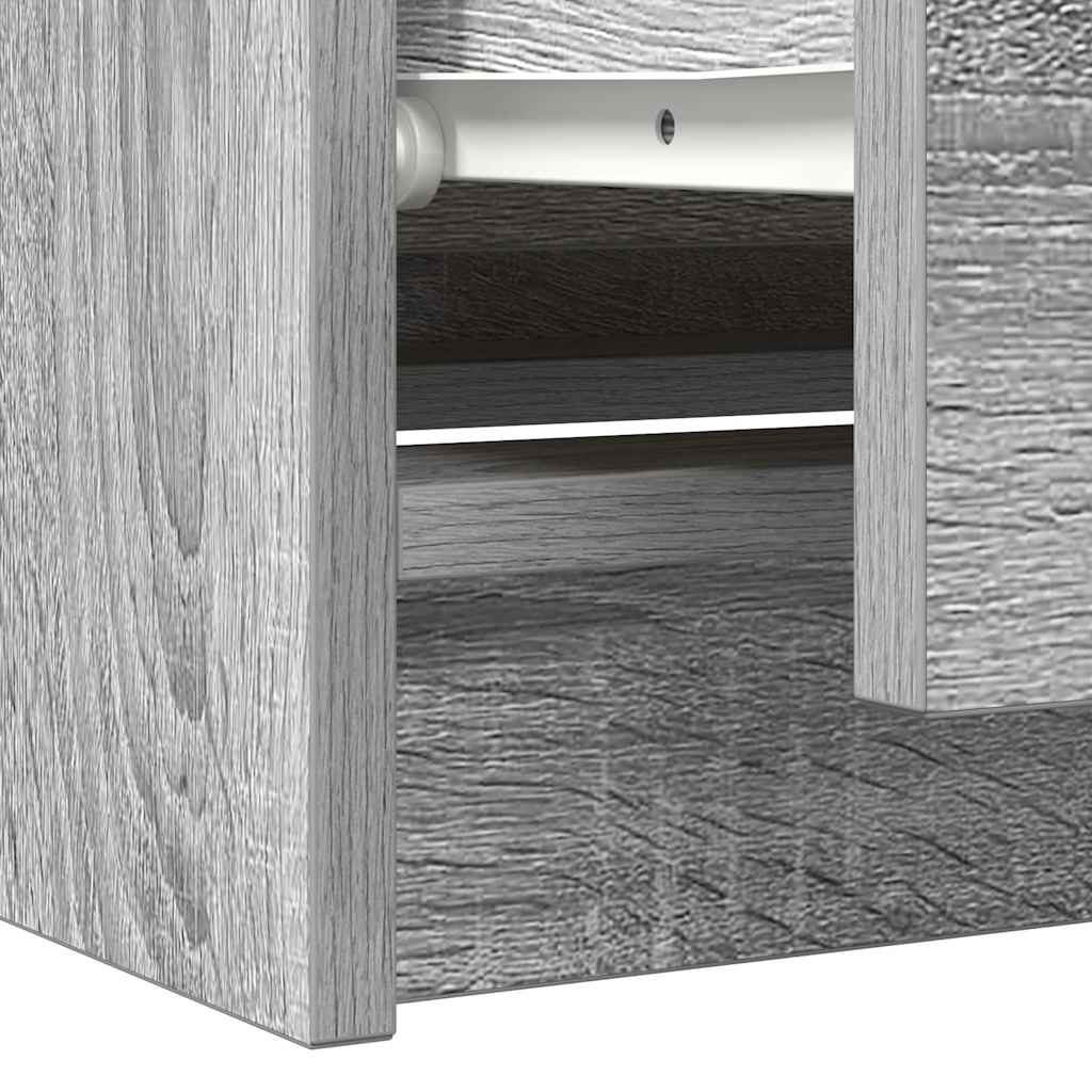 Móvel de TV 100x35x54 cm derivados de madeira cinzento sonoma