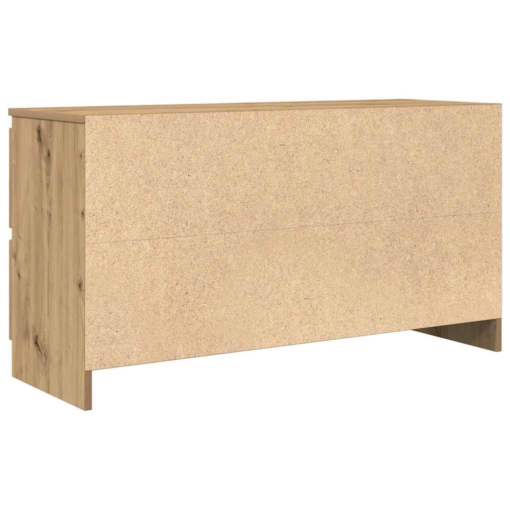 Móvel de TV 100x35x54cm derivados de madeira carvalho artisiano