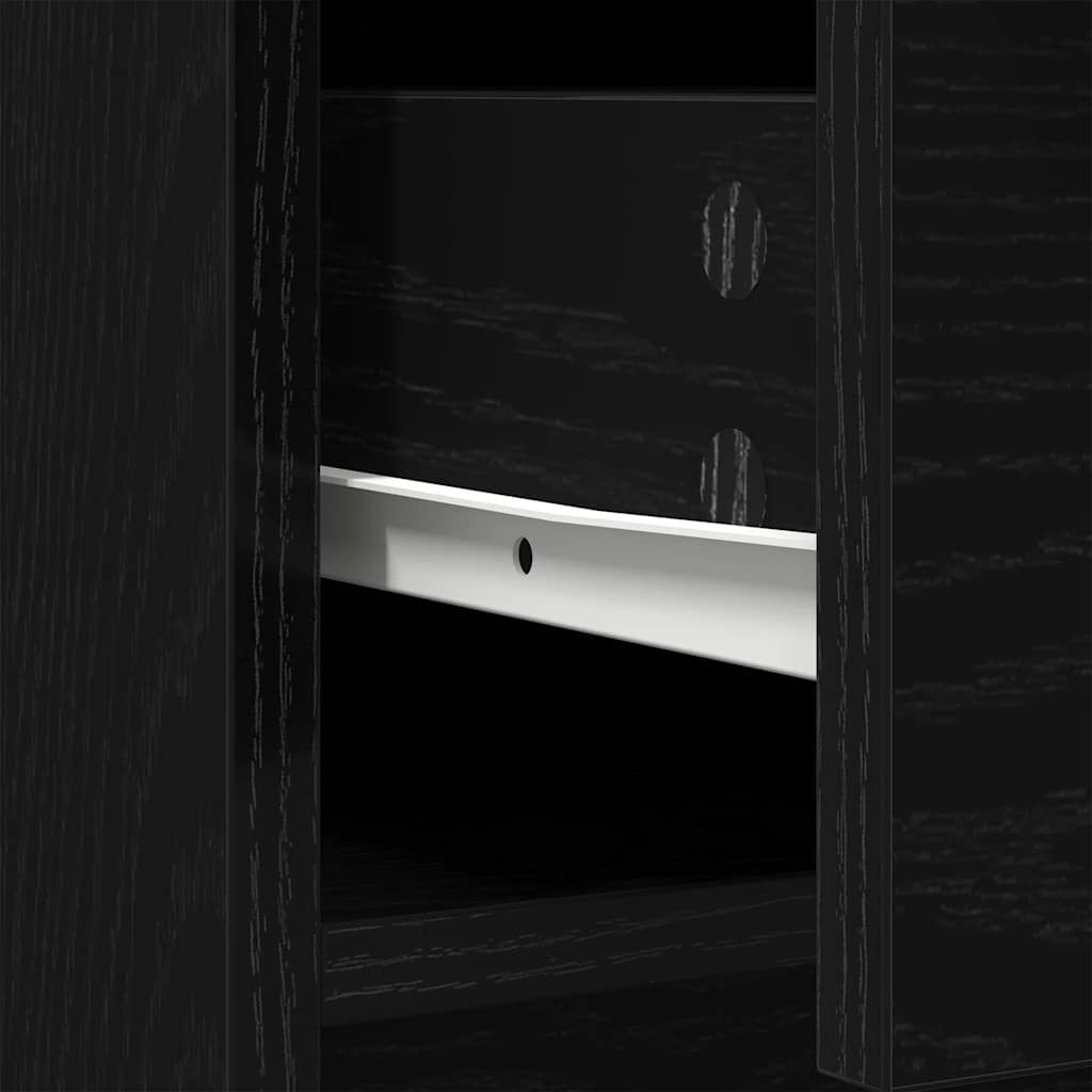 Aparador c/ gavetas e portas 70,5x34x74,5 cm carvalho preto