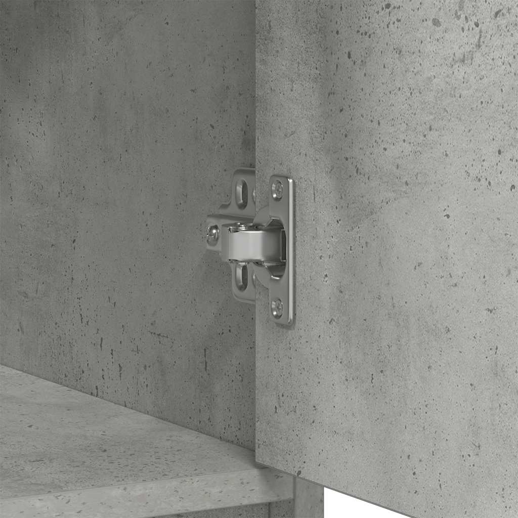 Aparador com gavetas e portas 70,5x34x74,5 cm cinza cimento