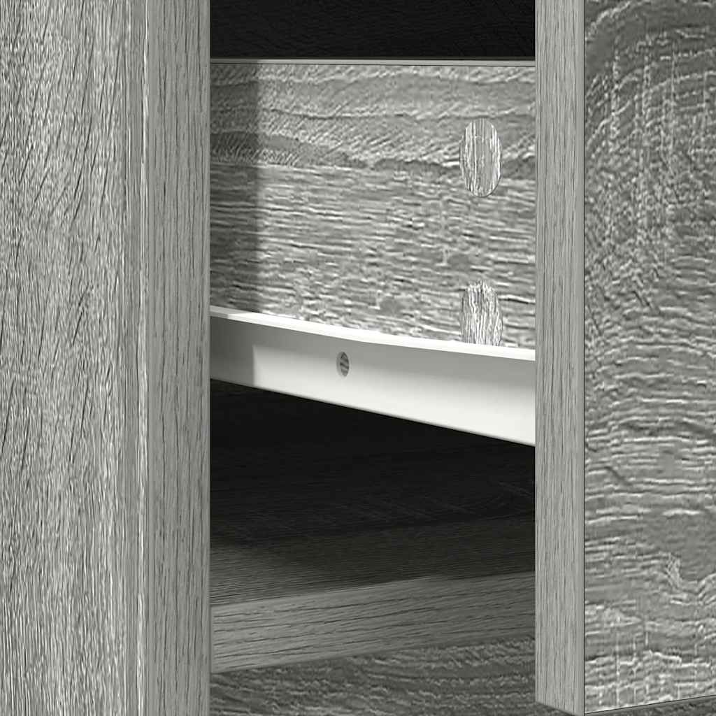 Aparador c/ gavetas e portas 70,5x34x74,5 cm sonoma cinzento