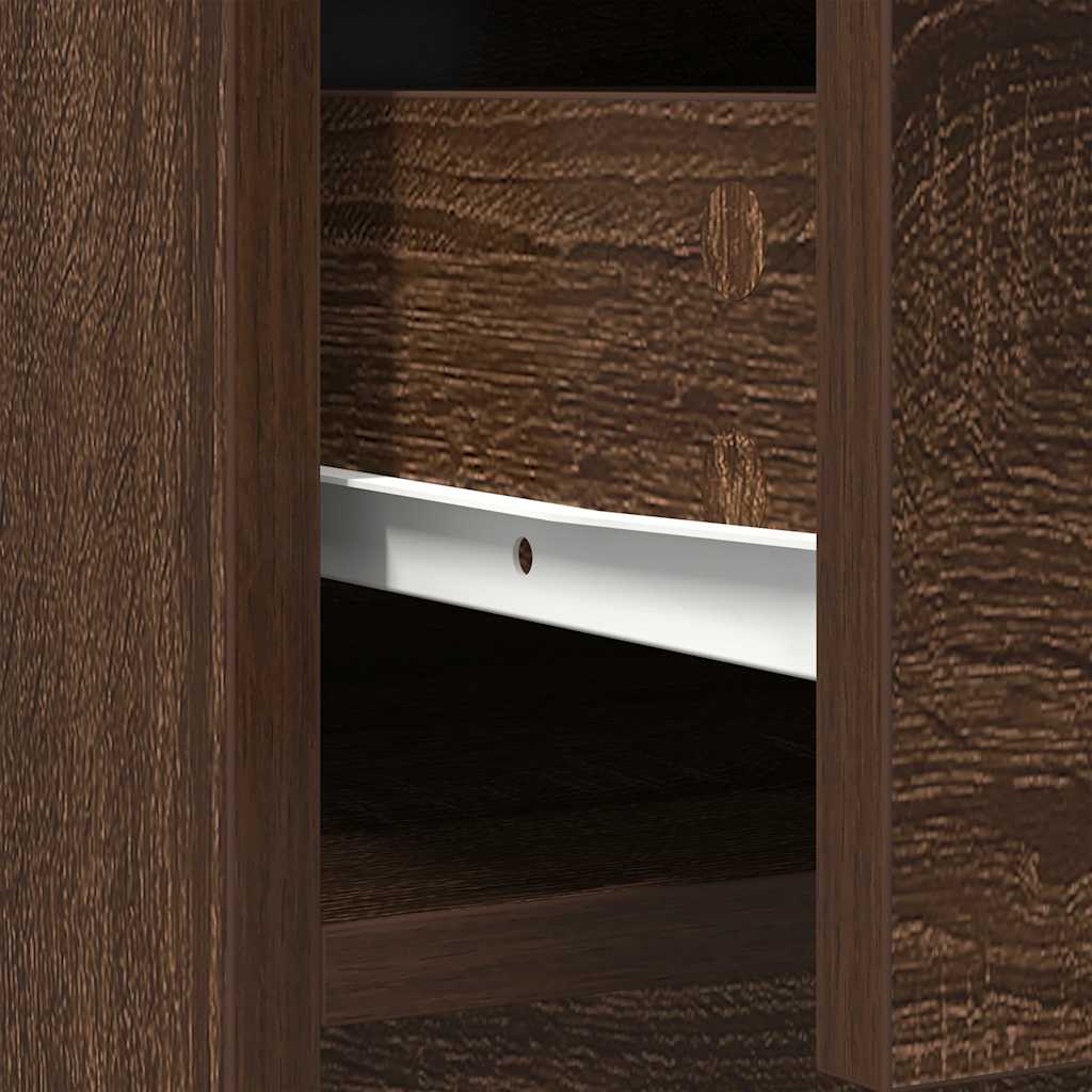 Aparador c/ gavetas e portas 70,5x34x74,5 cm carvalho castanho