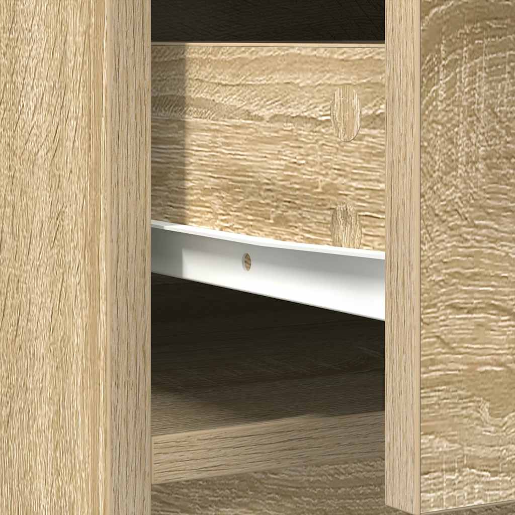 Aparador com gavetas e portas 73x31x90 cm carvalho sonoma