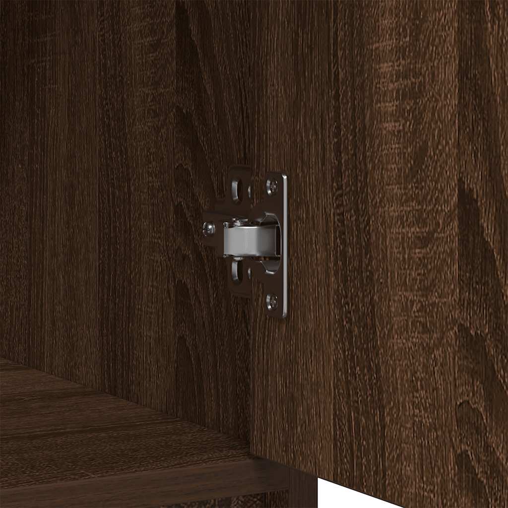 Aparador c/ gavetas e portas 73x31x90 cm carvalho castanho