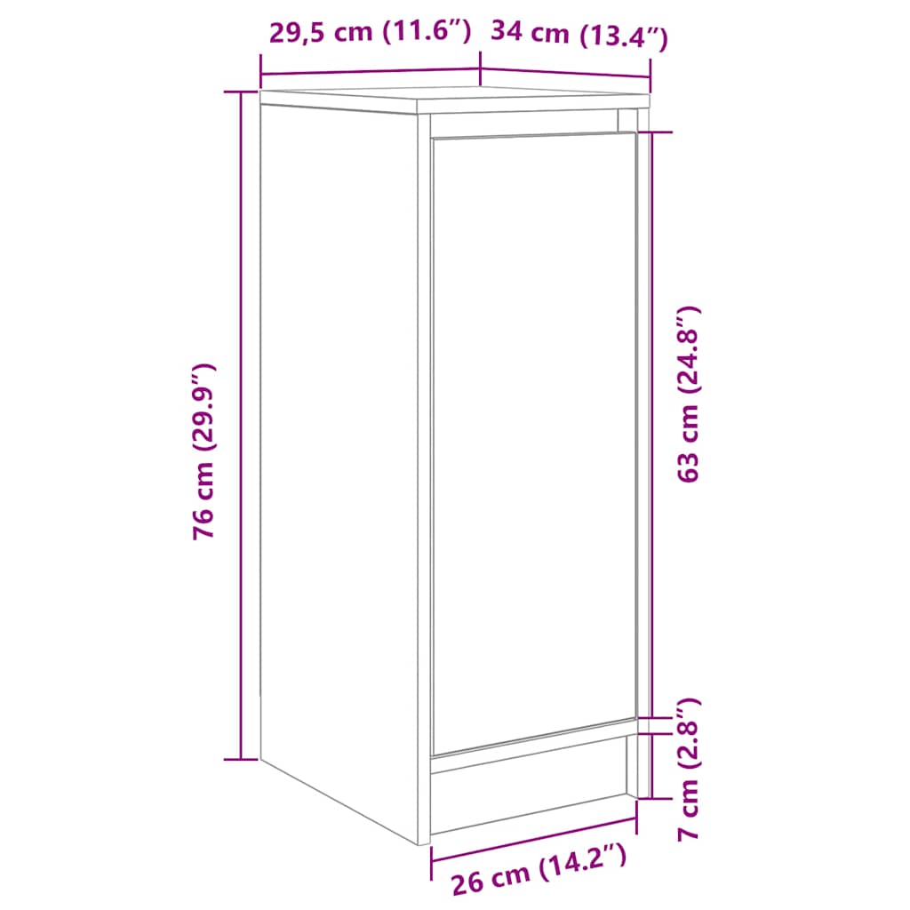 Sapateira 29,5x34x76 cm derivados de madeira cinzento cimento