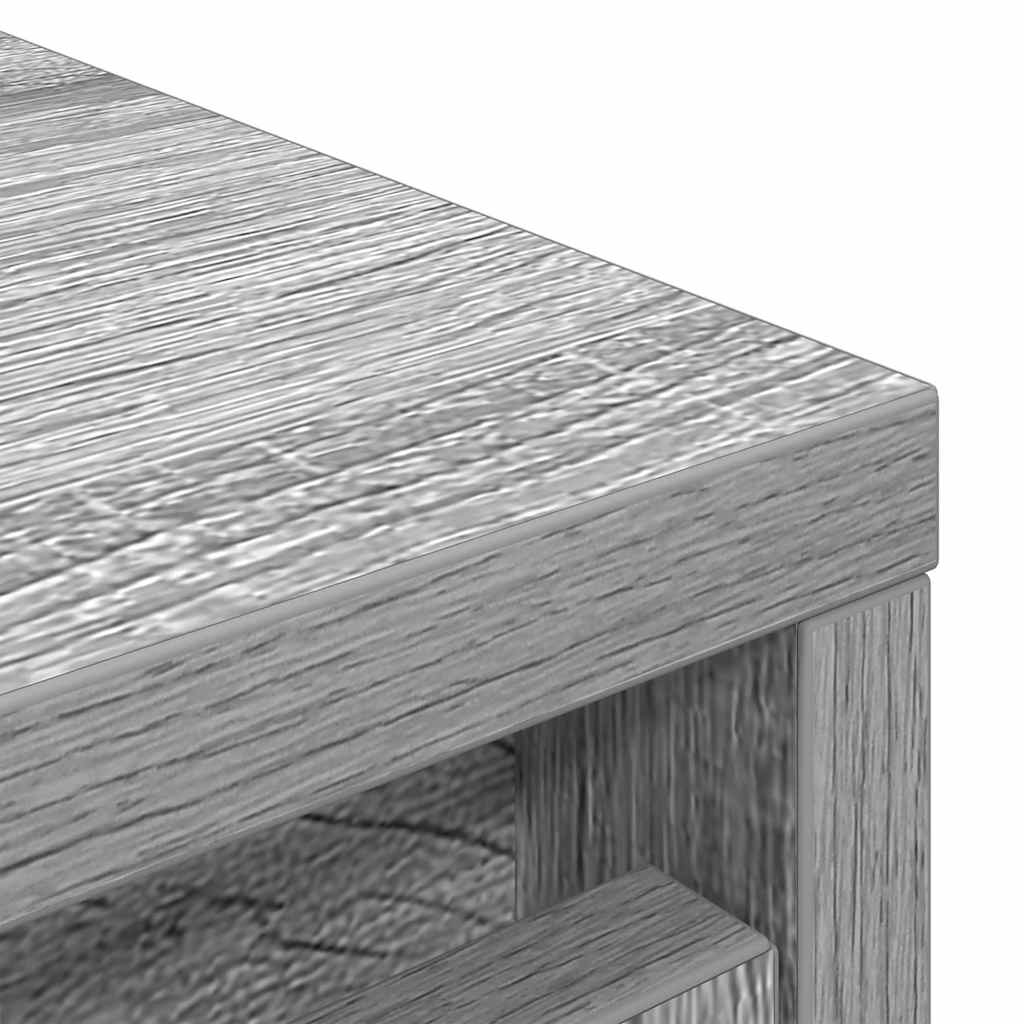 Sapateira 29,5x34x76 cm derivados de madeira cinzento sonoma