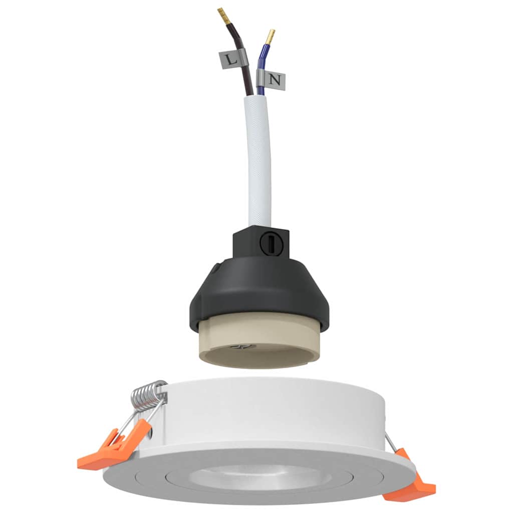 Spotlights com holofotes 24 pcs Branco 9 x 9 x cm Alumínio