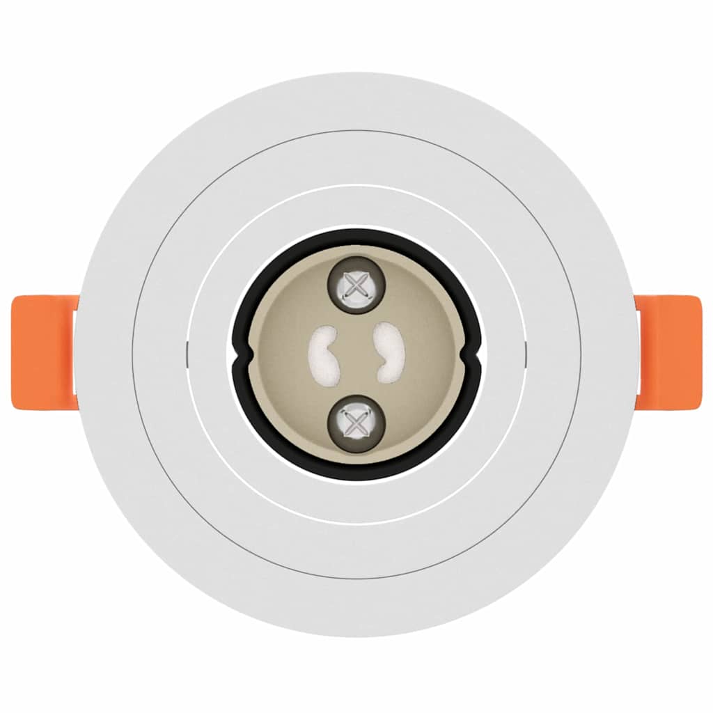 Spotlights com holofotes 12 pcs Branco 9 x 9 x cm Alumínio