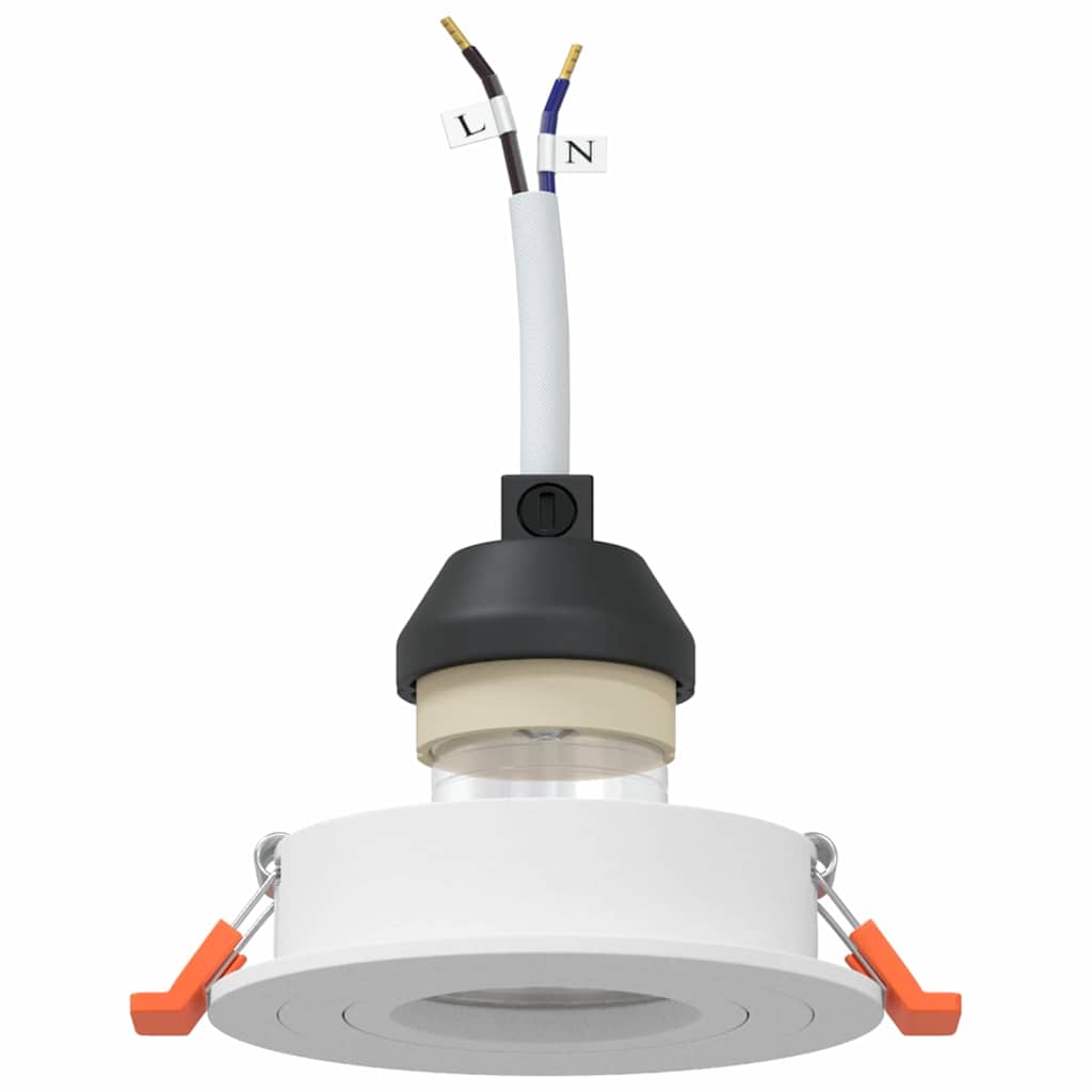 Spotlights com holofotes 12 pcs Branco 9 x 9 x cm Alumínio