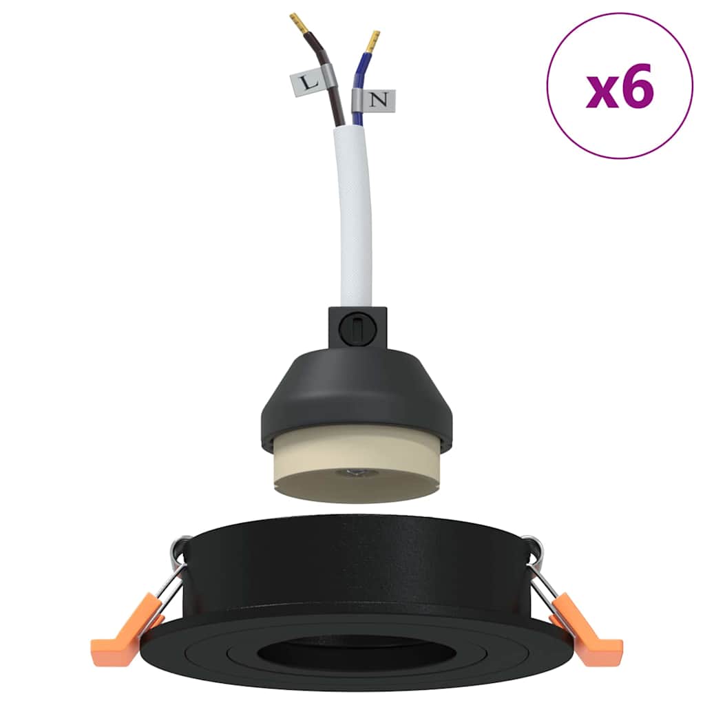 Spotlights com holofotes 12 pcs Branco 9 x 9 x cm Alumínio