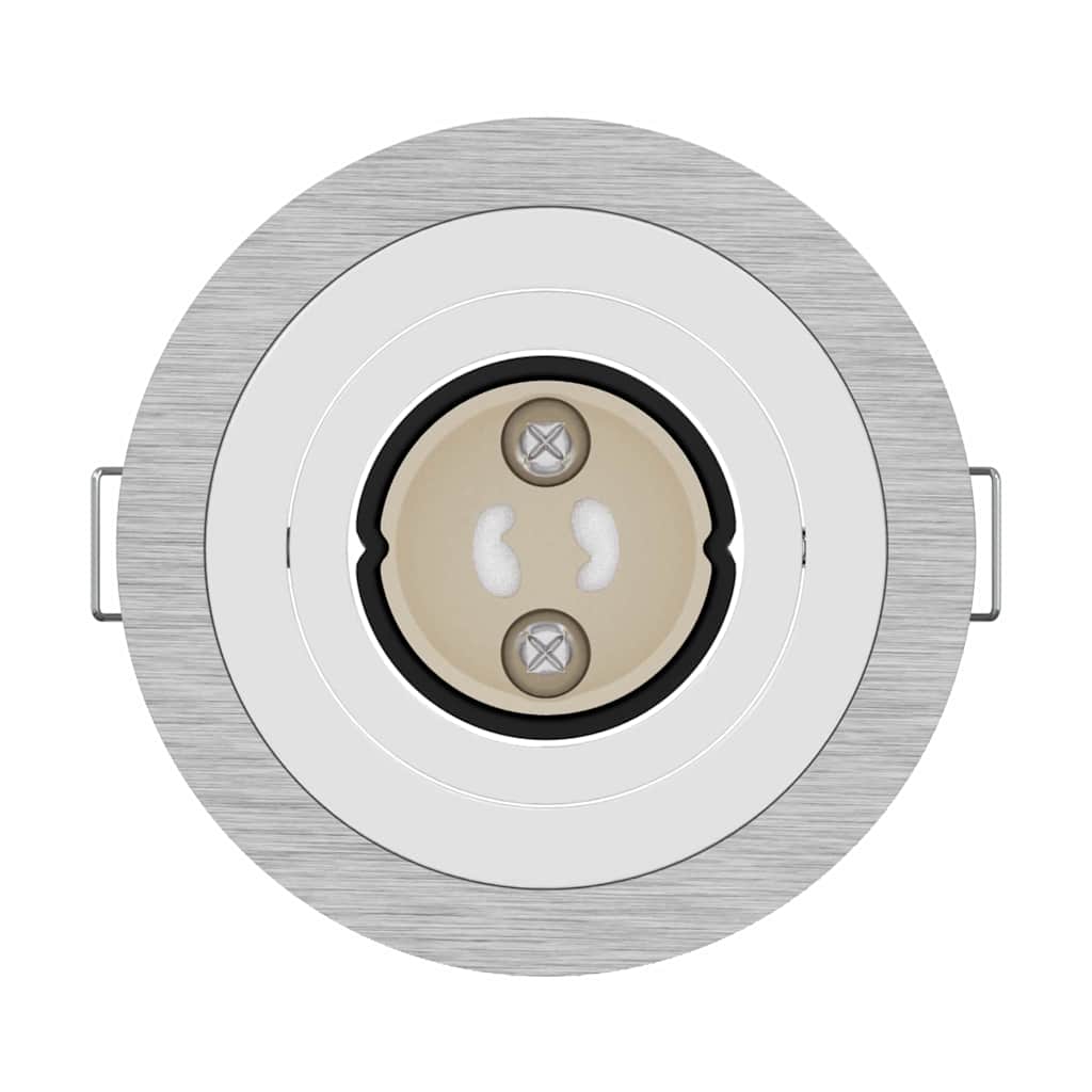 Spotlights com holofotes 12 pcs Branco 9 x 9 x cm Alumínio