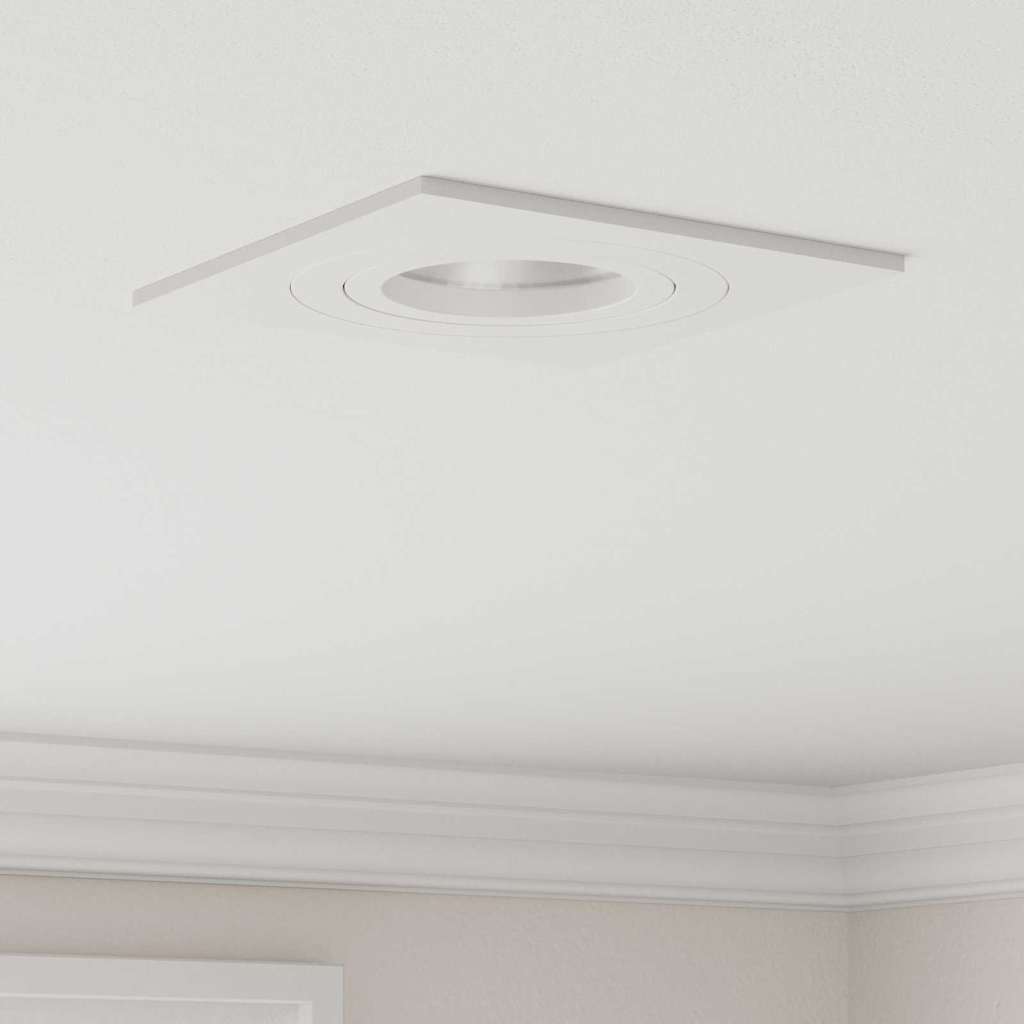 Spotlights com holofotes 12 pcs Branco 9 x 9 x cm Alumínio