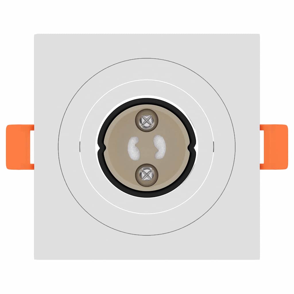 Spotlights com holofotes 12 pcs Branco 9 x 9 x cm Alumínio