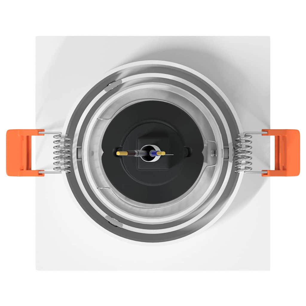 Spotlights com holofotes 12 pcs Branco 9 x 9 x cm Alumínio