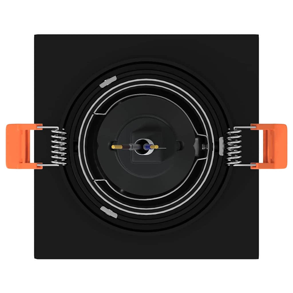 Spotlights com holofotes 24 pcs Preto 9 x 9 x cm Alumínio