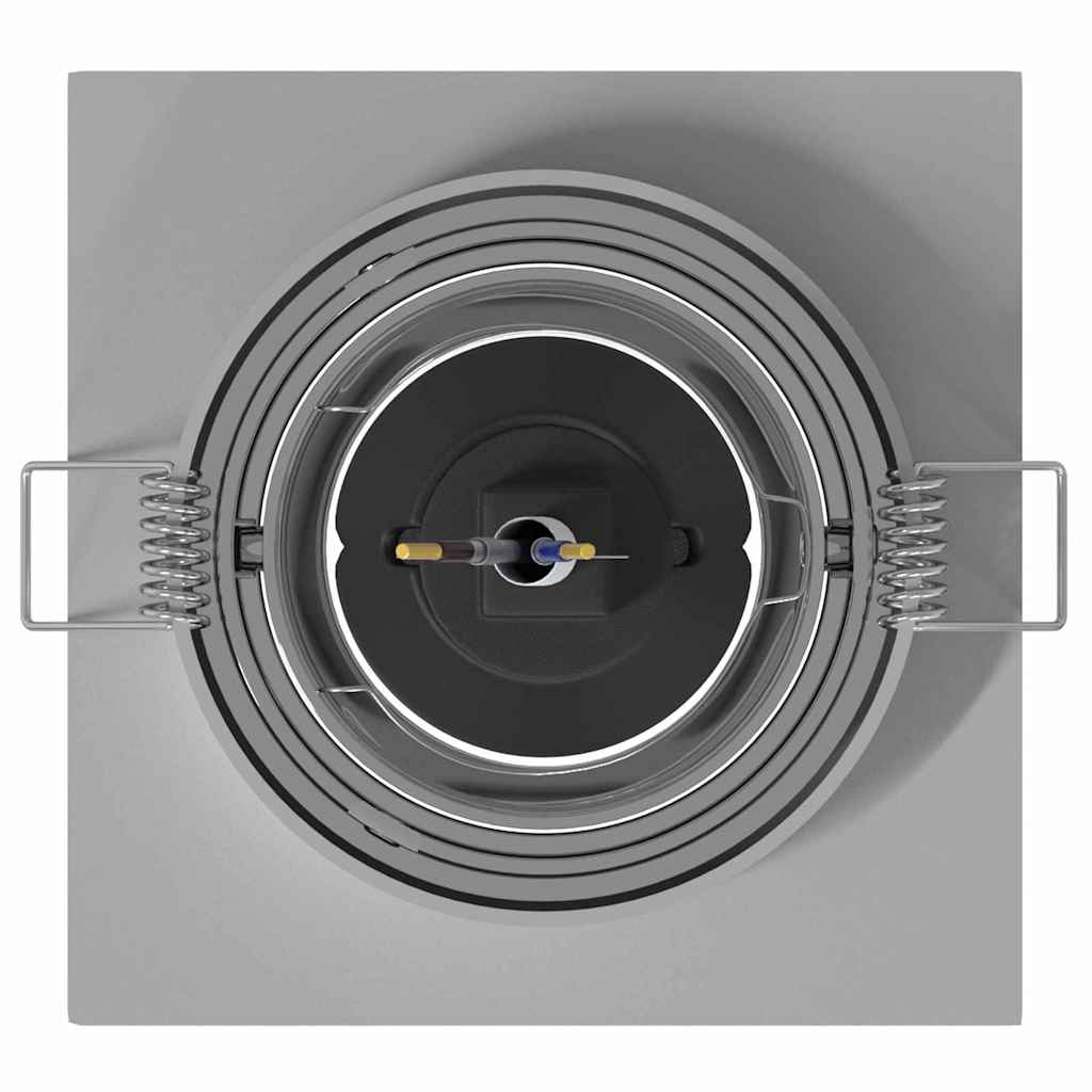 Spotlights com holofotes 12 pcs Prateado 9 x 9 x cm Alumínio