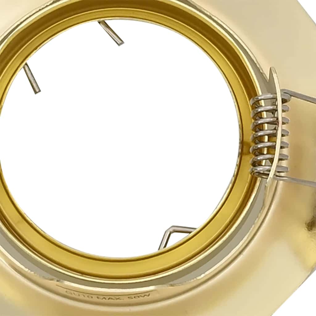 Spotlights com holofotes 12 pcs Ouro 9 x 9 cm Metal