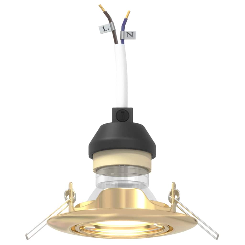 Spotlights com holofotes 12 pcs Ouro 9 x 9 cm Metal