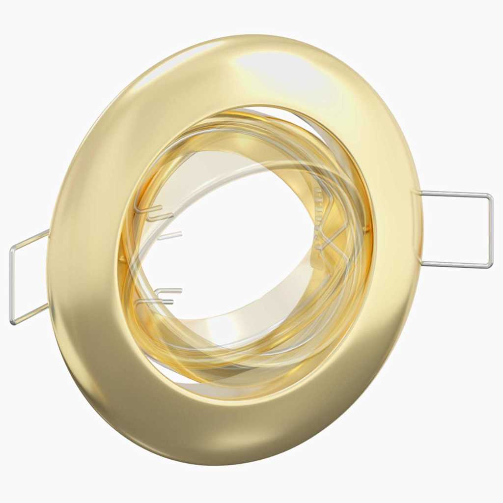 Spotlights com holofotes 12 pcs Ouro 9 x 9 cm Metal