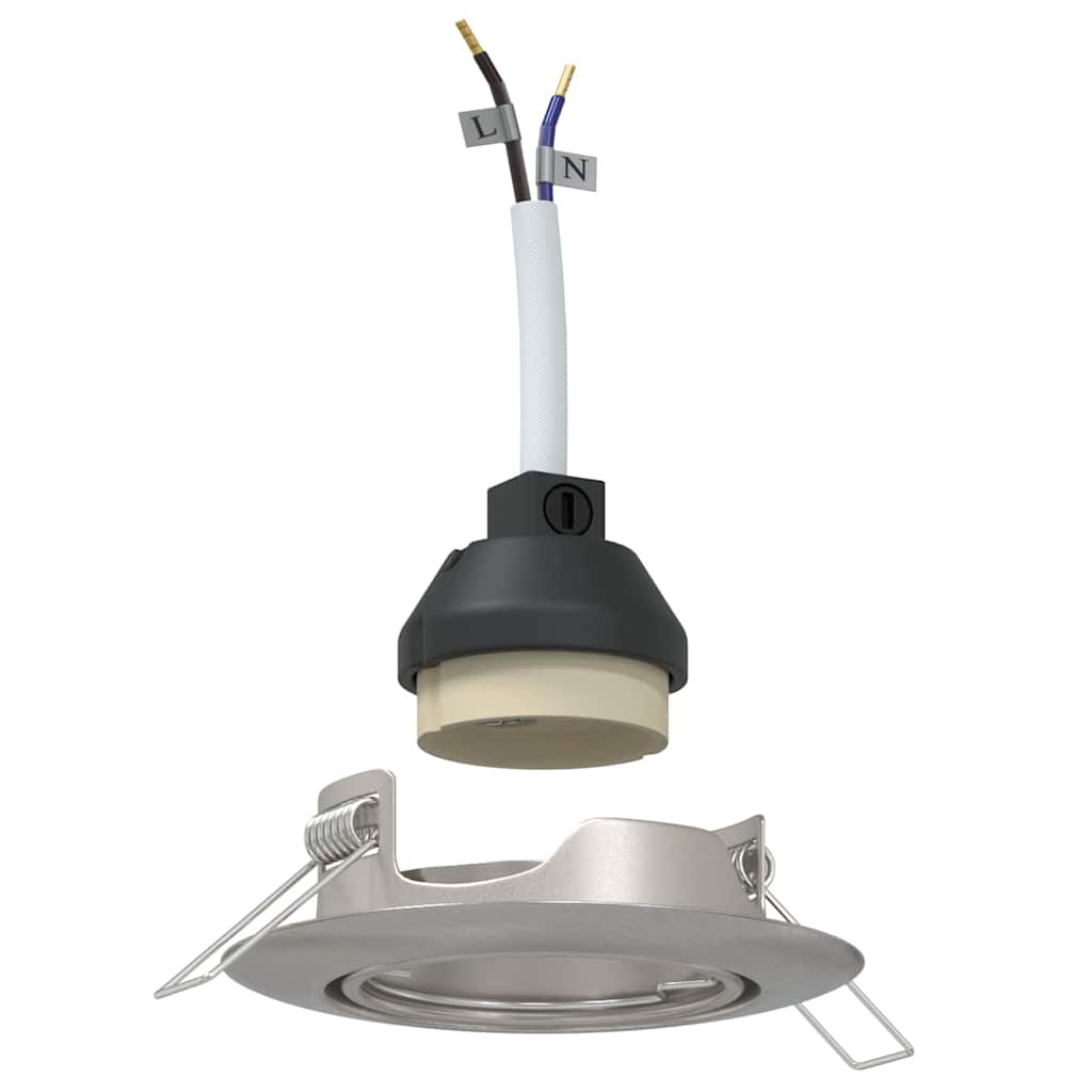 Spotlights com holofotes 12 pcs Prateado 9 x 9 cm Metal