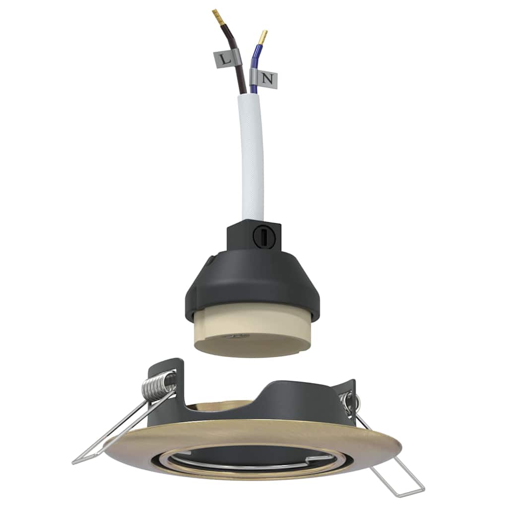 Spotlights com holofotes 24 pcs Latão 9 x 9 cm Metal