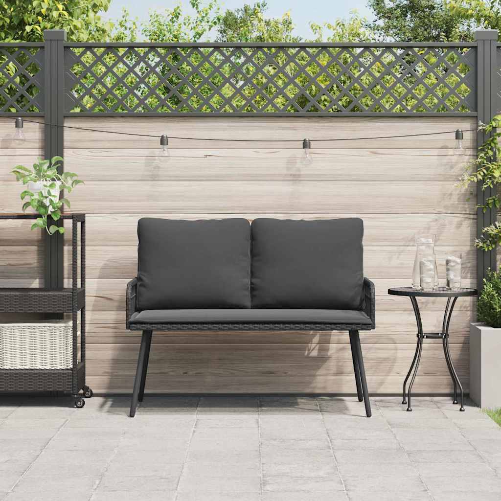 Banco de jardim com almofada Cinzeto 114 x 64 x 78cm Metal