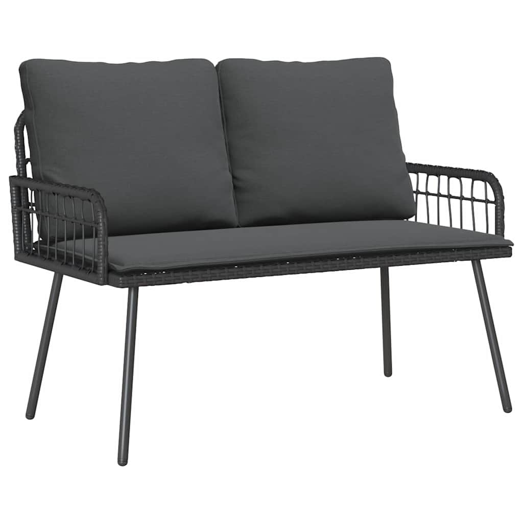 Banco de jardim com almofada Cinzeto 114 x 64 x 78cm Metal