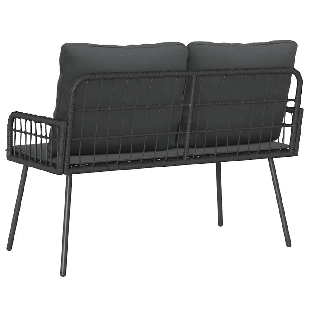 Banco de jardim com almofada Cinzeto 114 x 64 x 78cm Metal