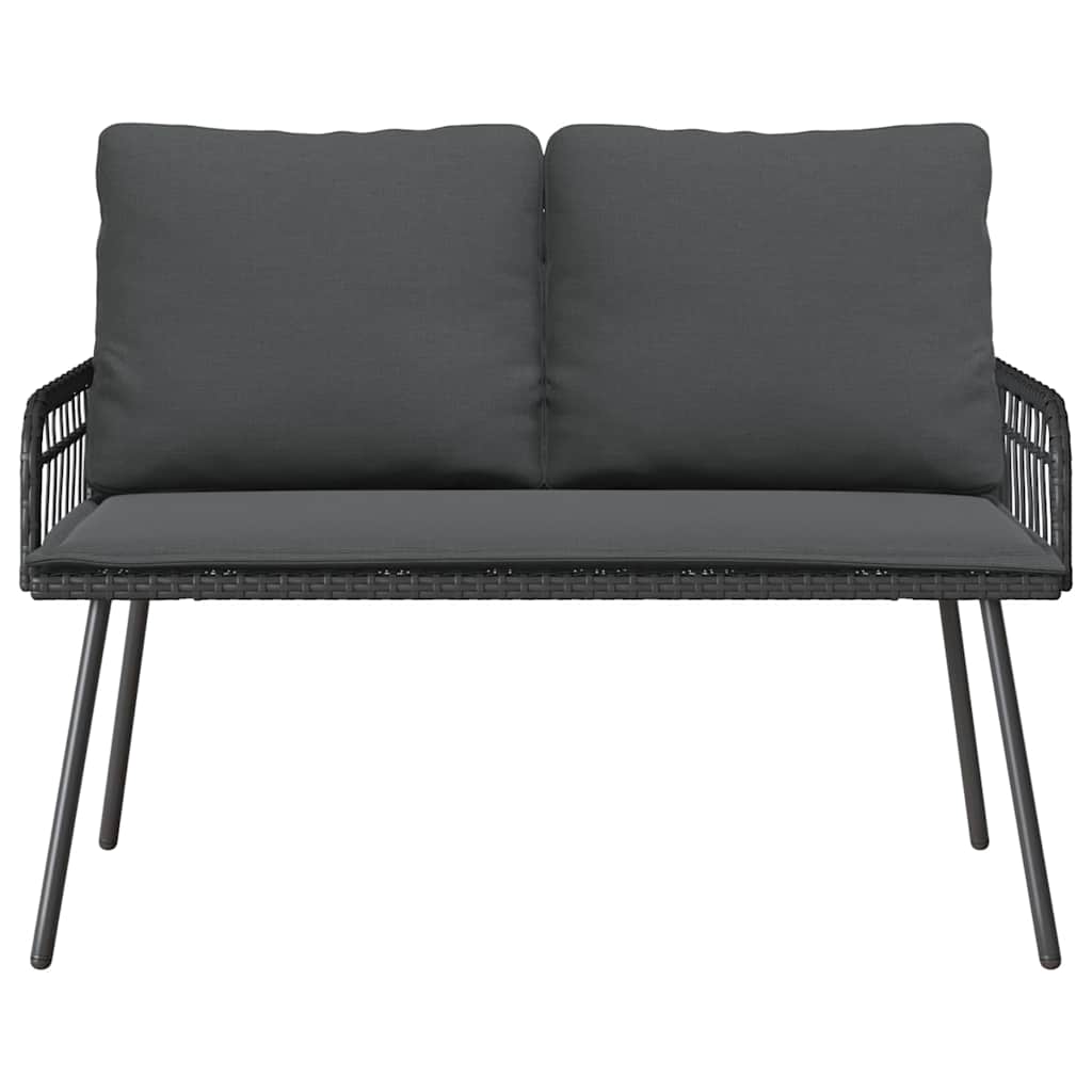 Banco de jardim com almofada Cinzeto 114 x 64 x 78cm Metal