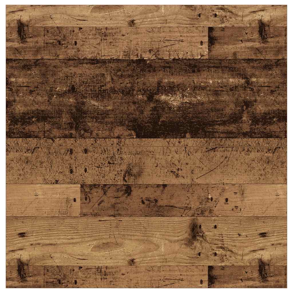 Mesa de centro com gavetas 100x100x40 cm madeira velha