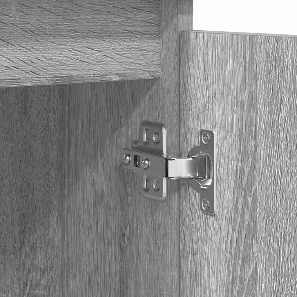 Aparador com gavetas derivados de madeira sonoma cinzento