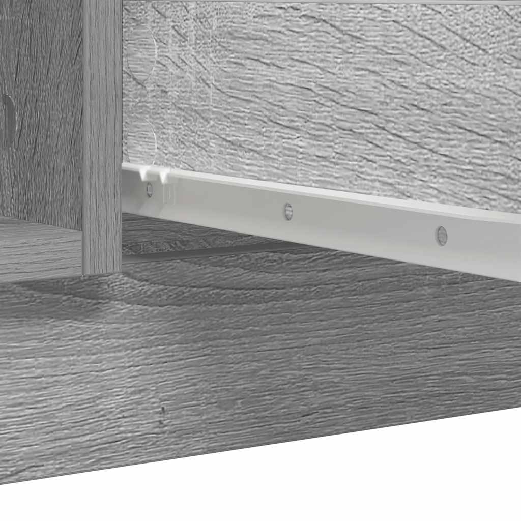 Aparador com gavetas derivados de madeira sonoma cinzento