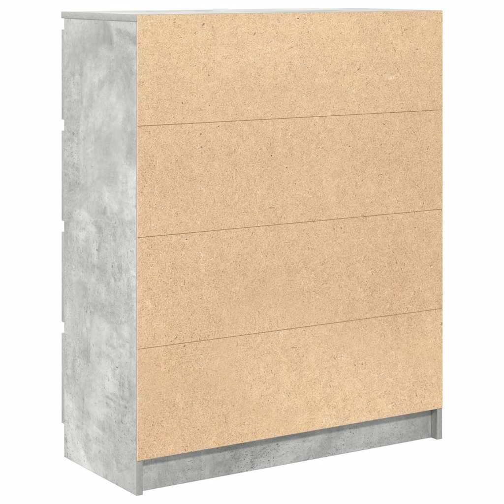 Aparador 80x35x99 cm derivados de madeira cinzento cimento