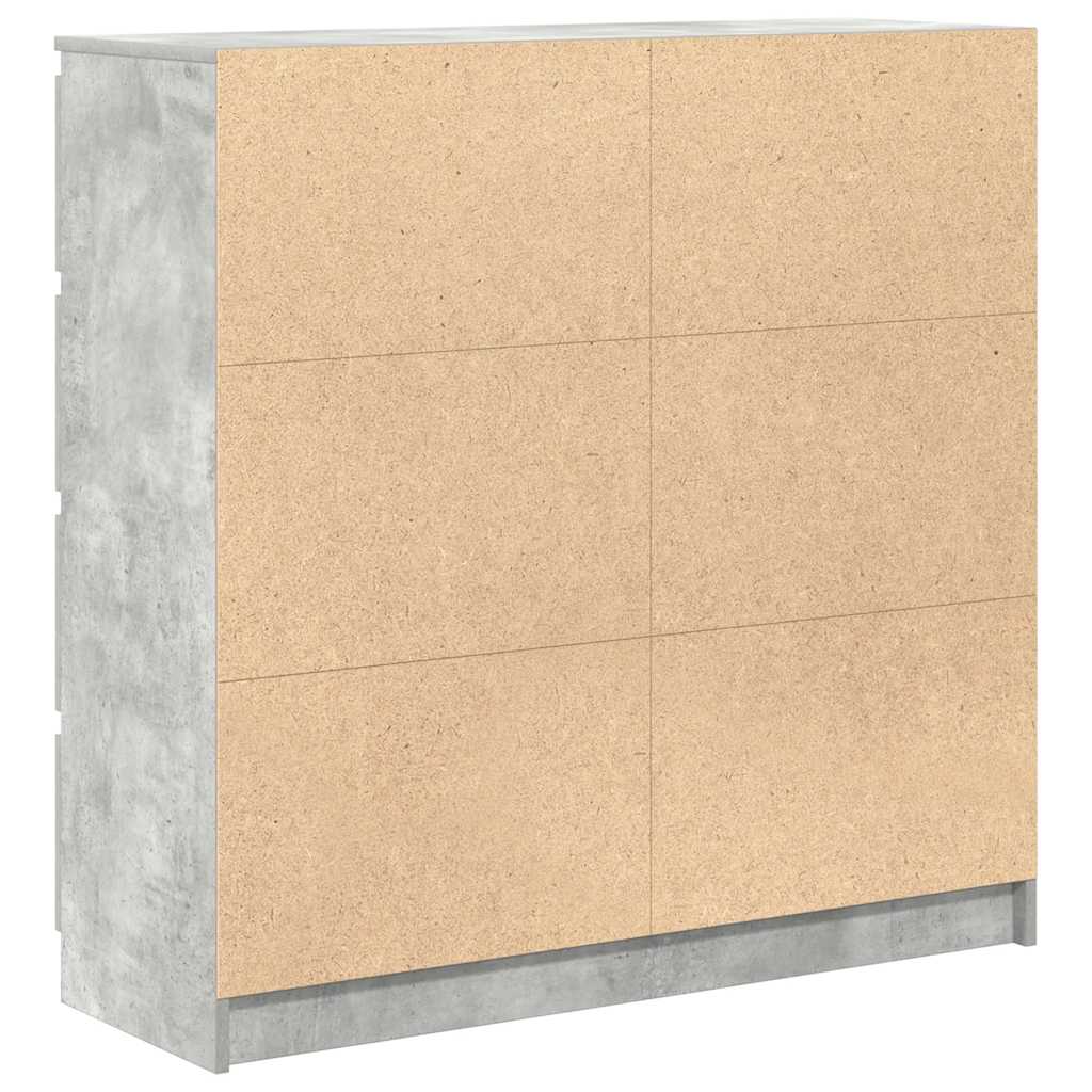 Aparador 100x35x99 cm derivados de madeira cinzento cimento