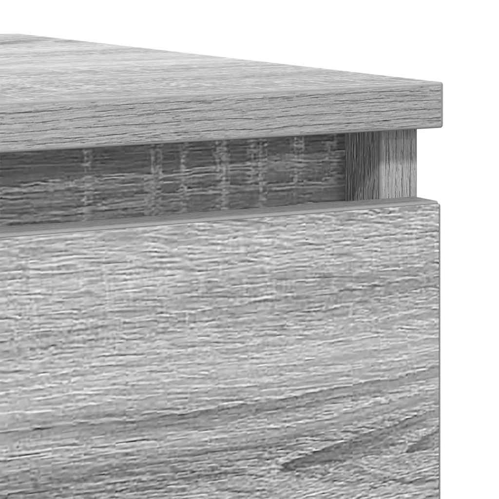 Aparador 100x35x76 cm derivados de madeira cinzento sonoma