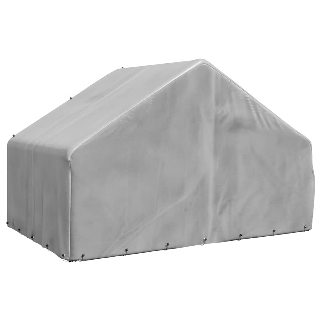Canil para cães ao ar livre com cobertura 3x2x1,9 m Aço galvanizado