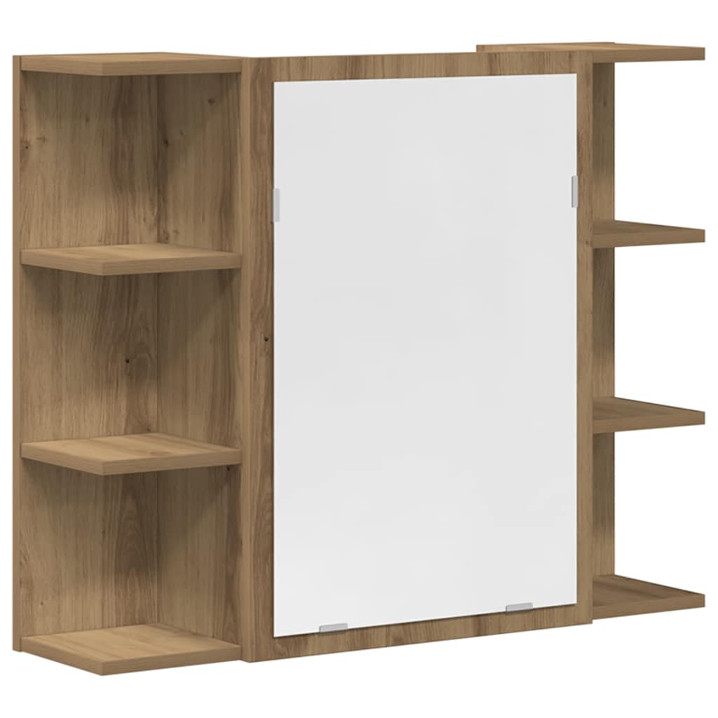 4 pcs móveis de casa de banho deriv. madeira carvalho artisiano