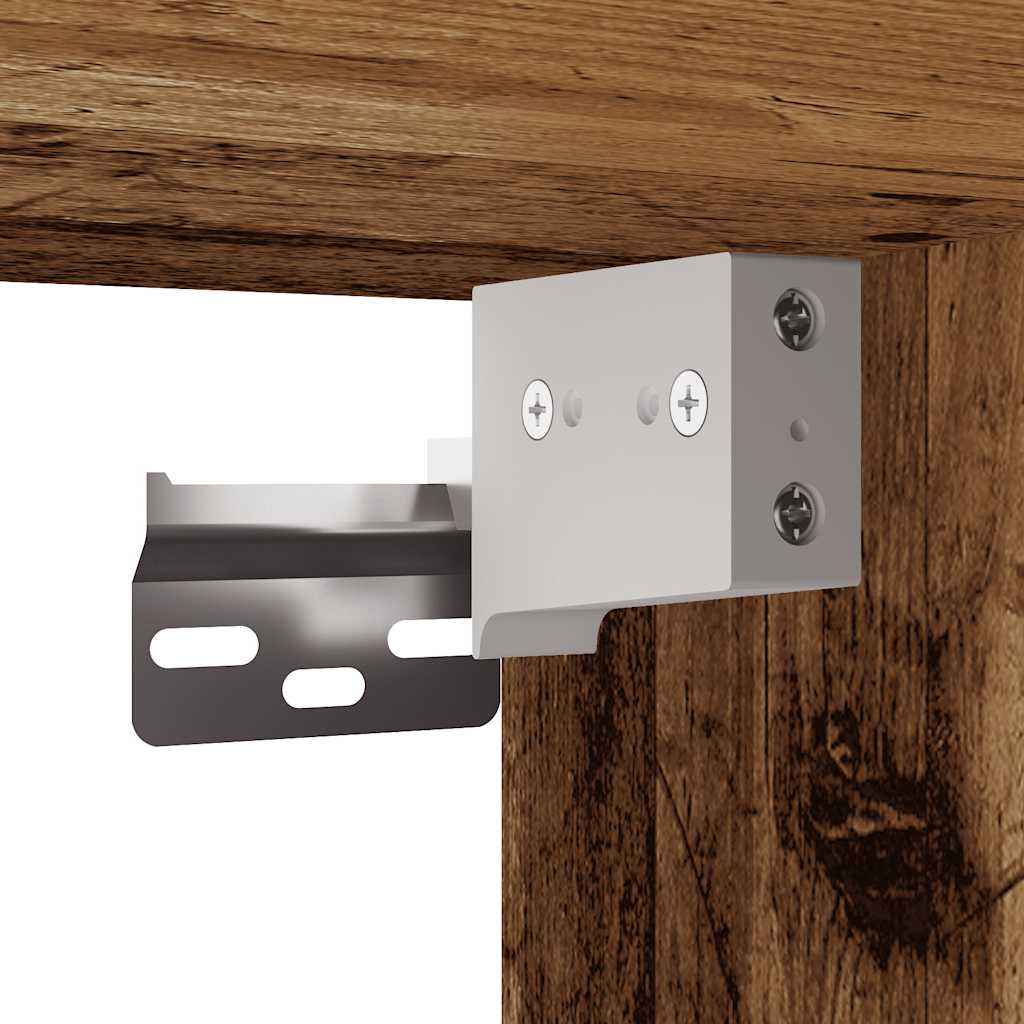 3 pcs conj. móveis casa banho derivados madeira madeira velha