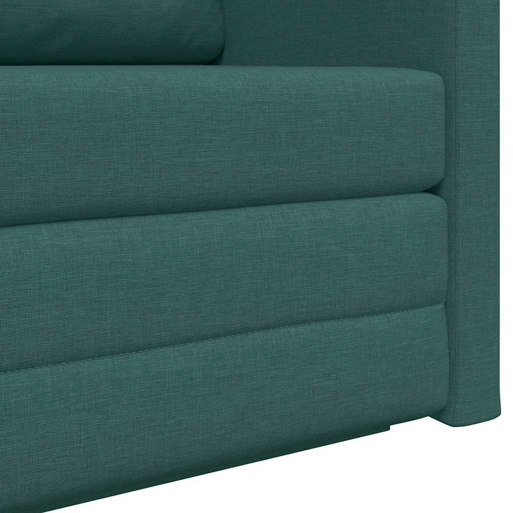 Sofá-Cama Verde-escuro 124 x 71 x 78 cm tecido